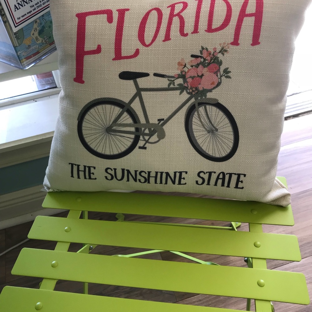 Florida Sunshine bike pillow